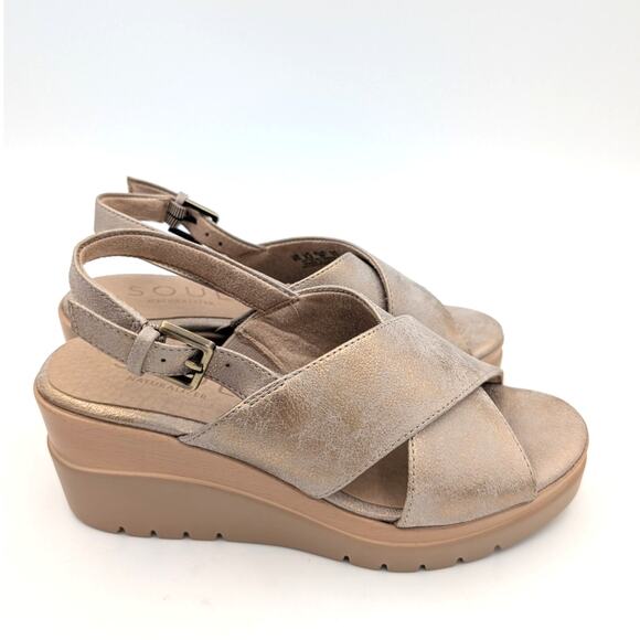 Soul Naturalizer Goodtimes Slingback Wedge Sandals Women's Size US6M EU36 - Picture 3 of 10